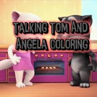 Sprechende Katze Tom Und Angela Zum Ausmalen